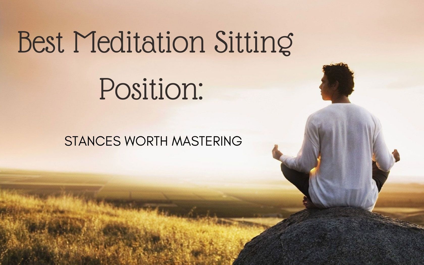 Meditation sitting position